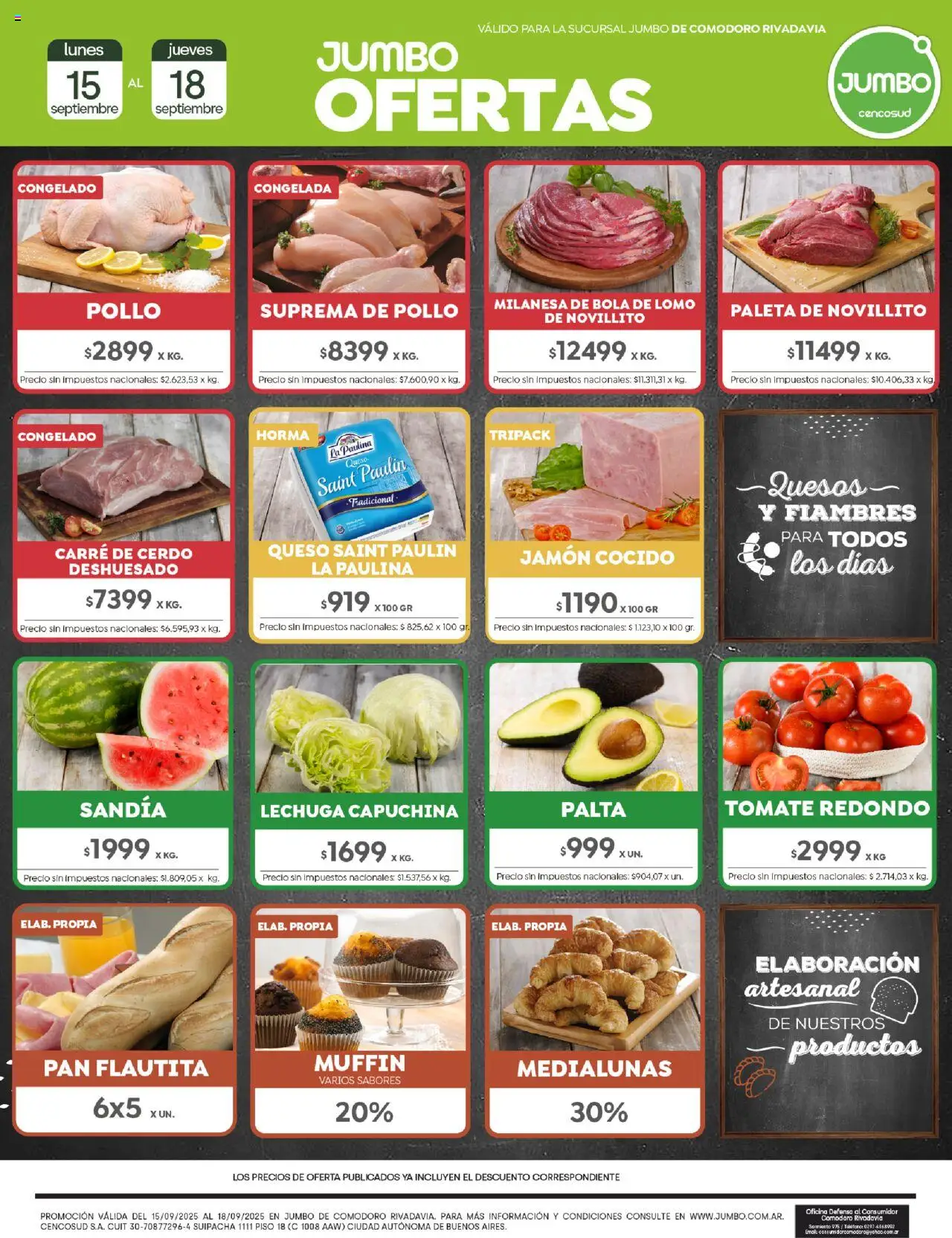 Jumbo Oferta | Comodoro del 15/09/2025 >> Catálogo