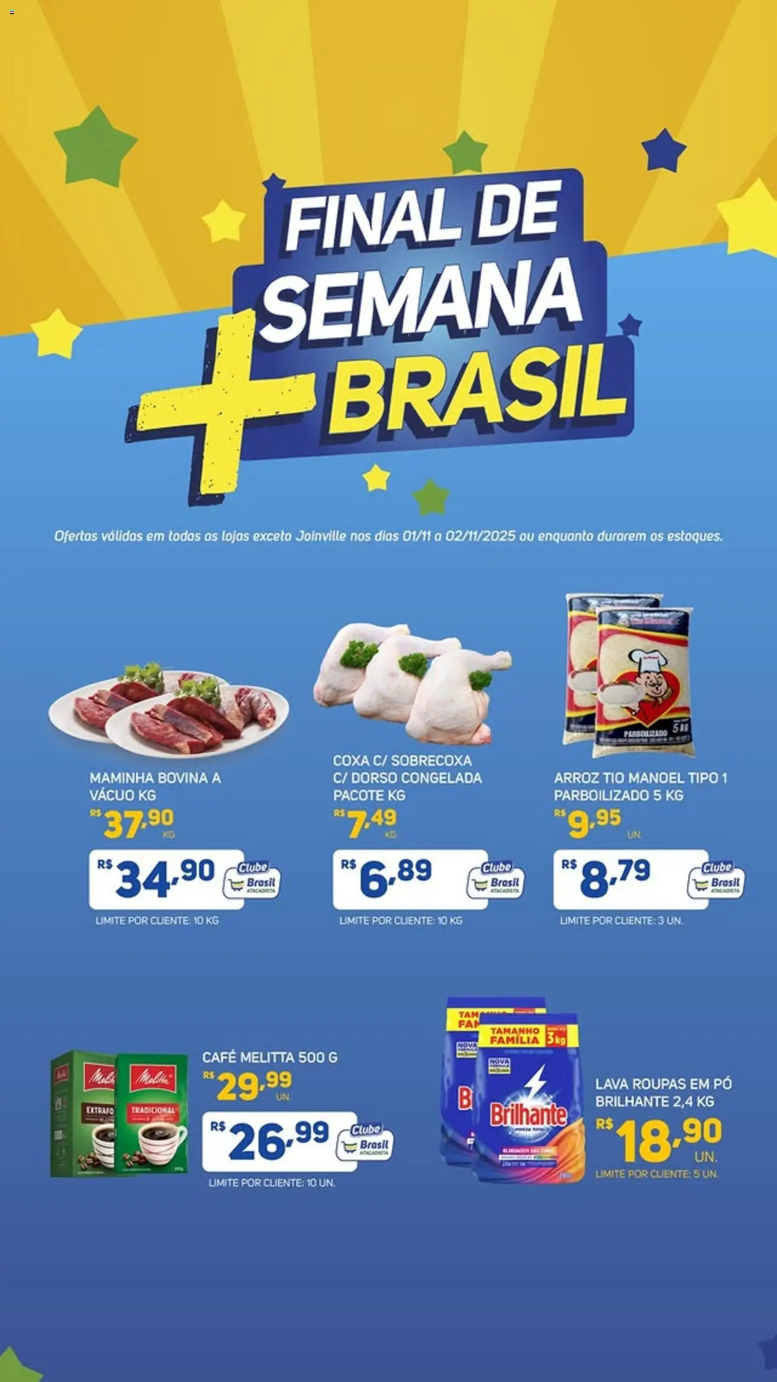 Pré-Visualização do folheto "Ofertas da semana" da loja Brasil Atacadista válido a partir de 01/11/2025