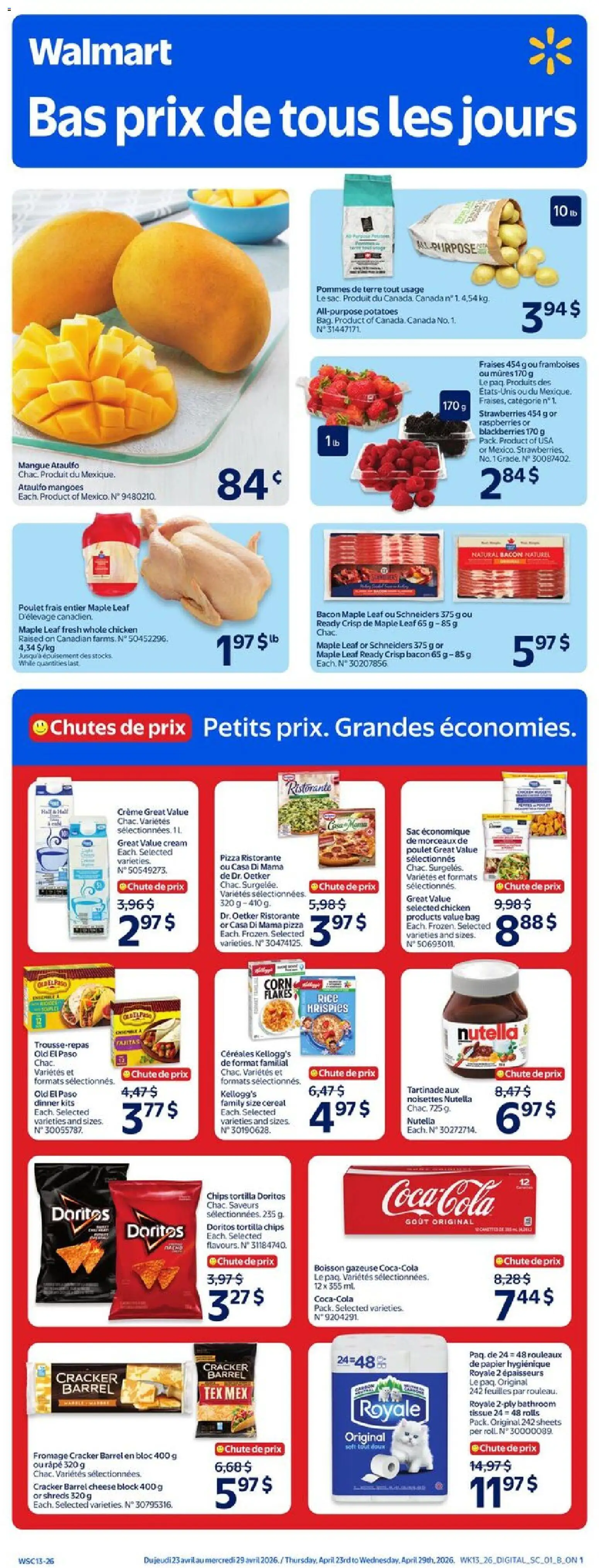 Preview of leaflet Walmart circulaire from shop Walmart is valid from Apr 23, 2026