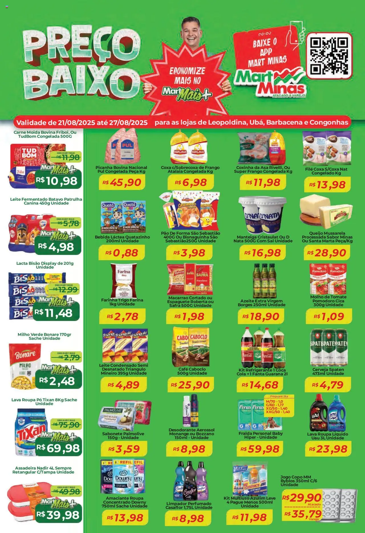 Mart Minas folheto "Ofertas da semana" válido a partir de 21/08/2025 - número de página 1