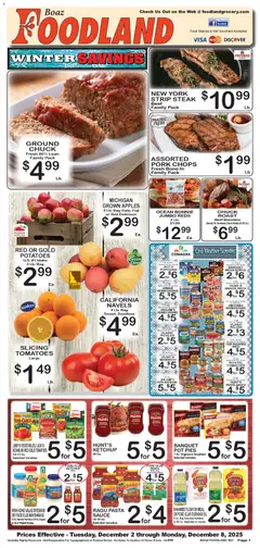 Ad Preview of Foodland Weekly Ad from 12/02/2025 | Page: 1