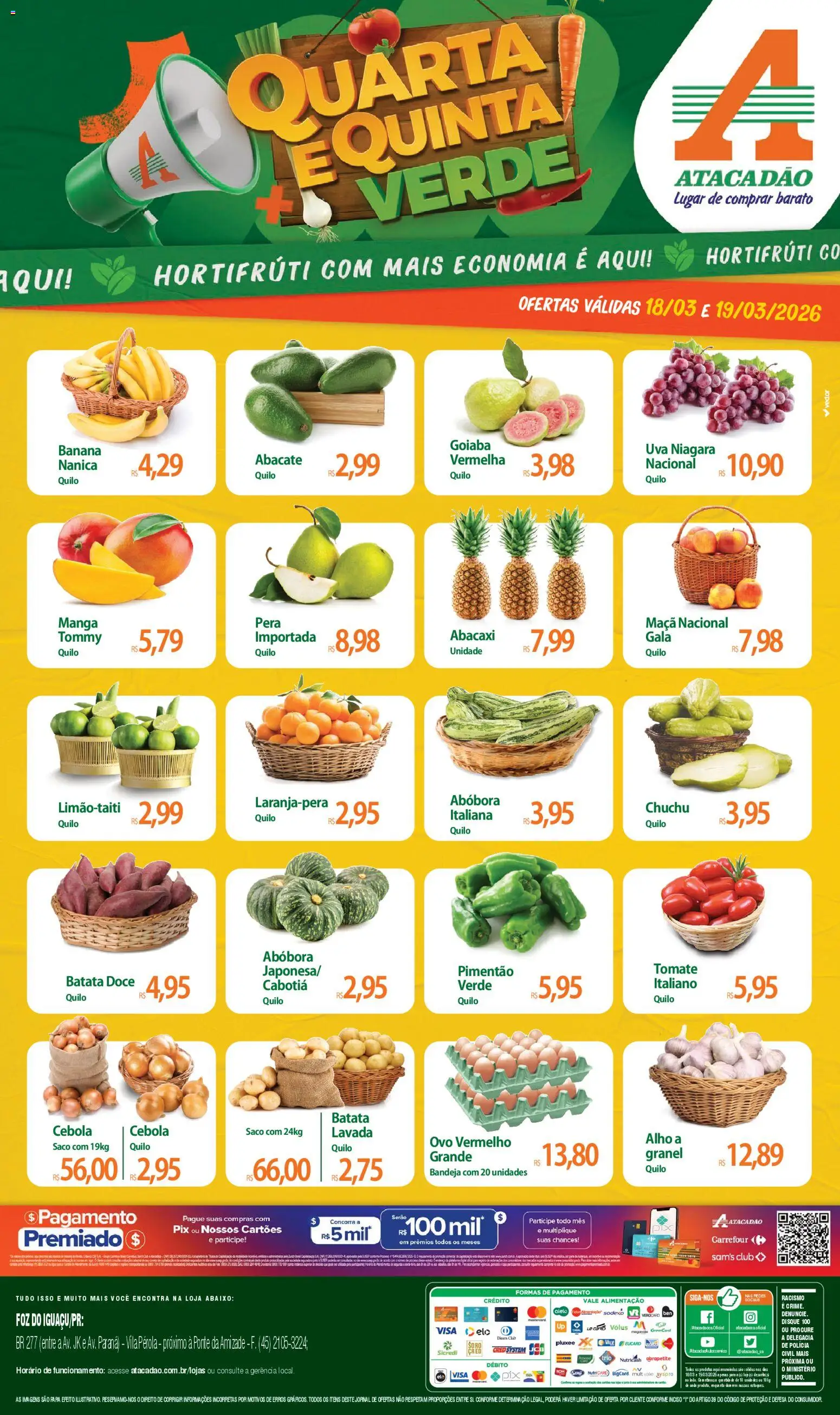 Pré-Visualização do folheto "Atacadão ofertas - PR" da loja Atacadão válido a partir de 18/03/2026
