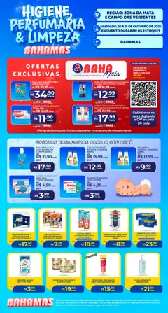 Pré-Visualização do folheto "Ofertas Higiene e Limpeza" da loja Bahamas Supermercados válido a partir de 20/10/2025