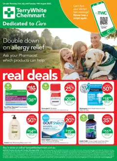 Preview of catalogue Dedicated to Care - Core from shop Terry White valid 31/07/2025