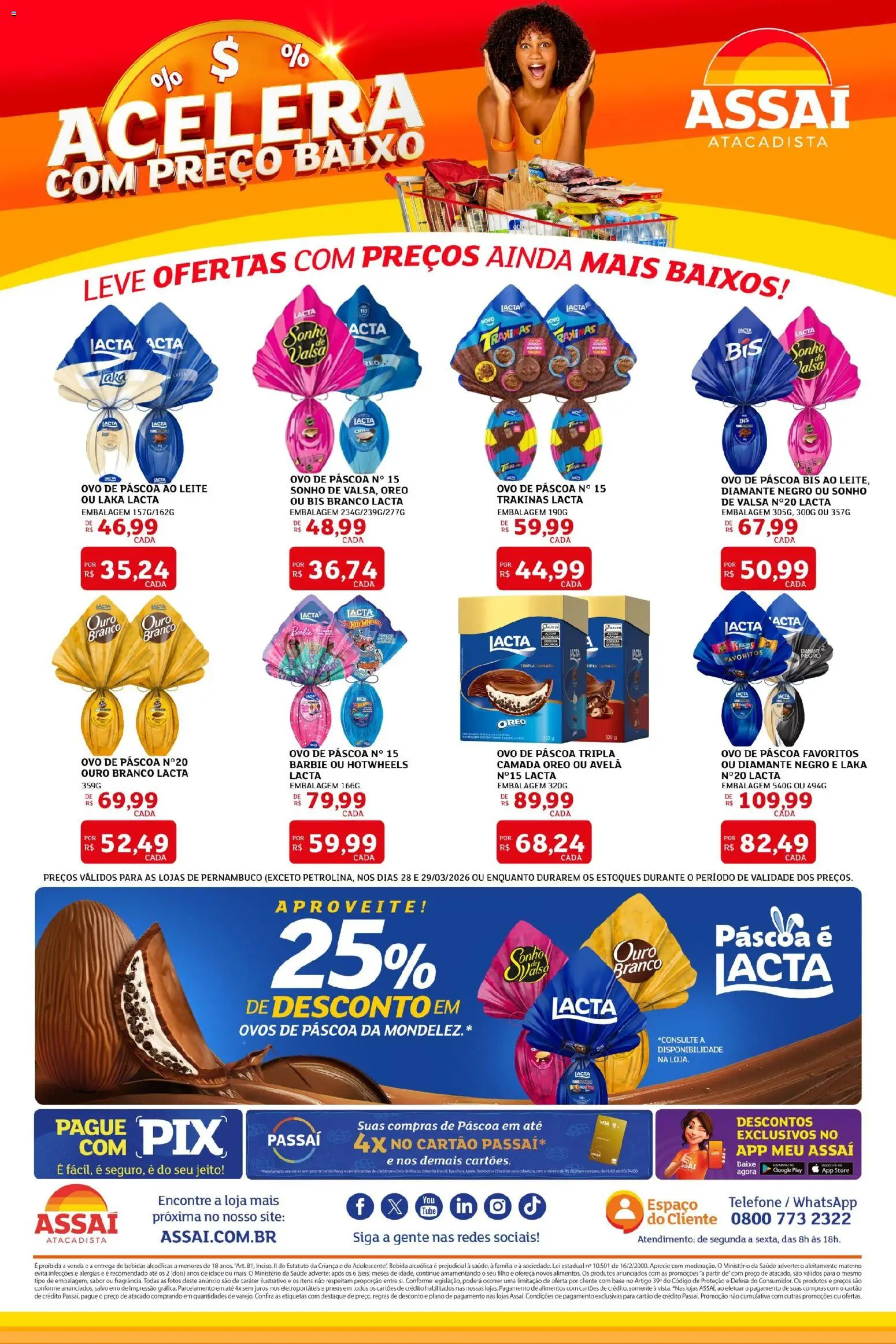 Pré-Visualização do folheto "Assaí Atacadista ofertas - PE" da loja Assaí Atacadista válido a partir de 28/03/2026