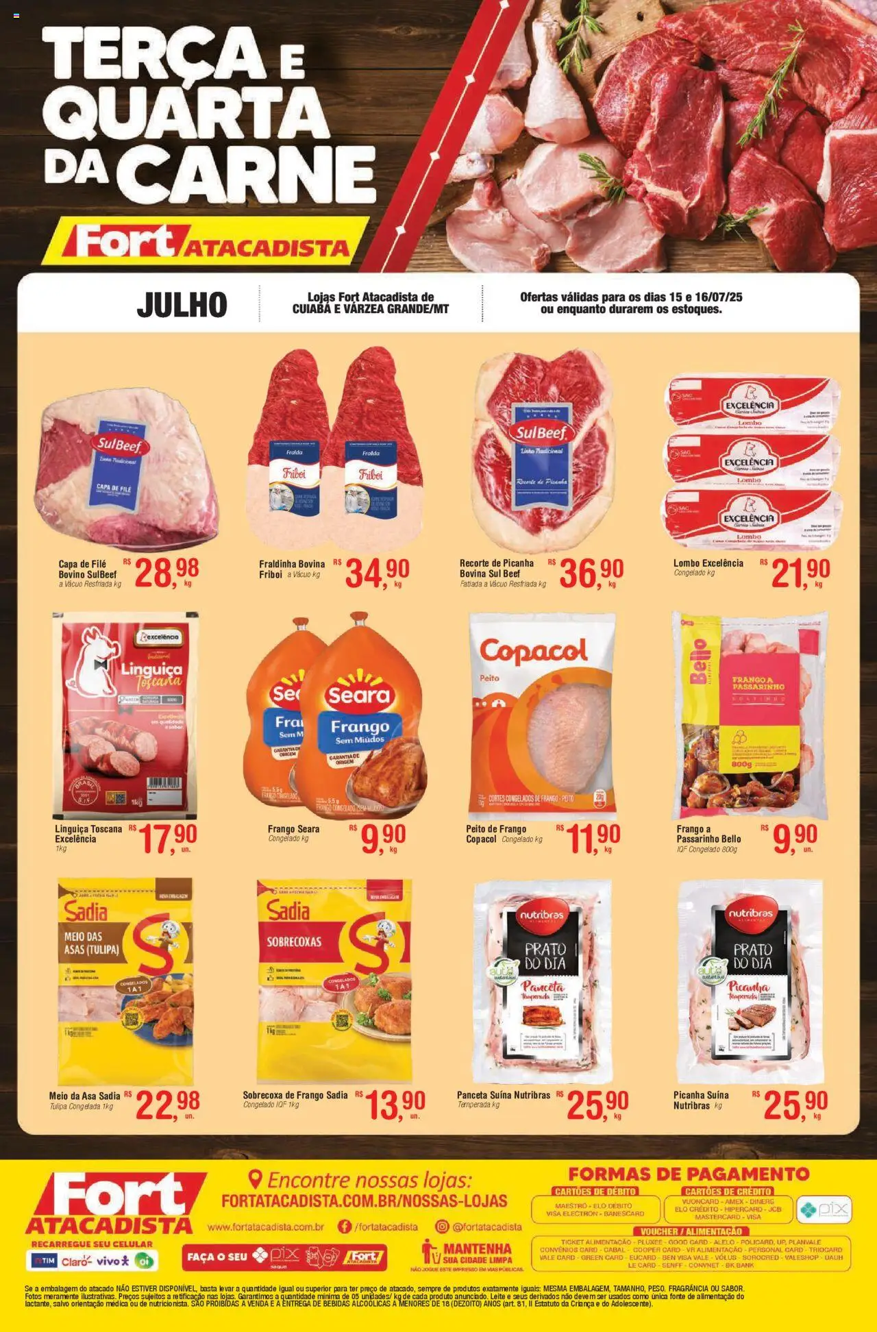 Fort Atacadista folheto "Ofertas Carne Fresca" válido a partir de 15/07/2025 - número de página 1