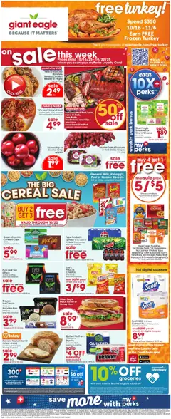Ad Preview of Giant Eagle Weekly Ad from 10/16/2025