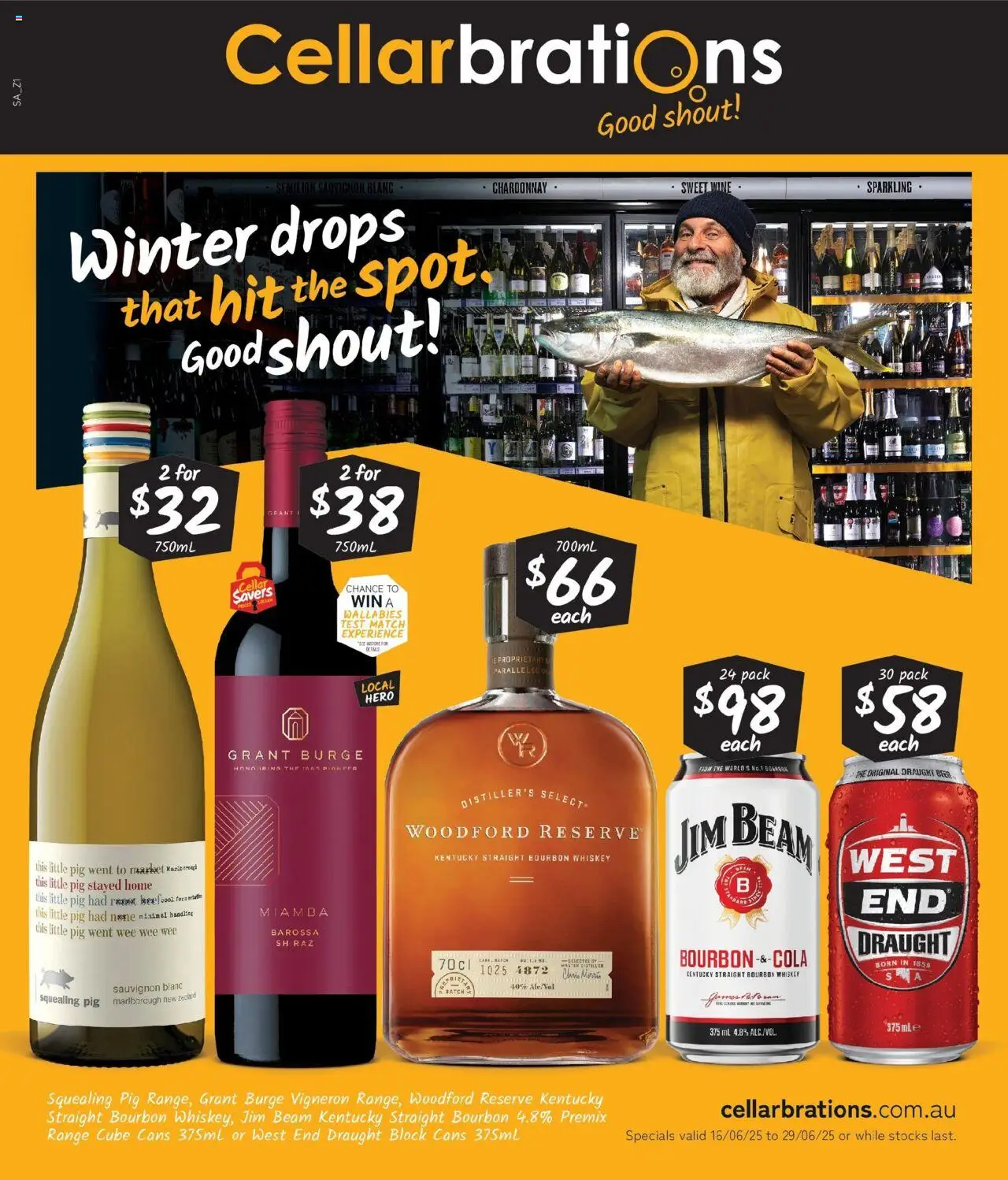 Cellarbrations catalogue valid from 16/06/2025 - page 1 - Jim Beam, Wine, Beer, Beef, Bourbon, Whiskey, Watch