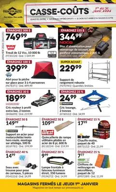 Un aperçu du dépliant Casse-Coûts du magasin Princess Auto est valide à partir 1 janv. 2026