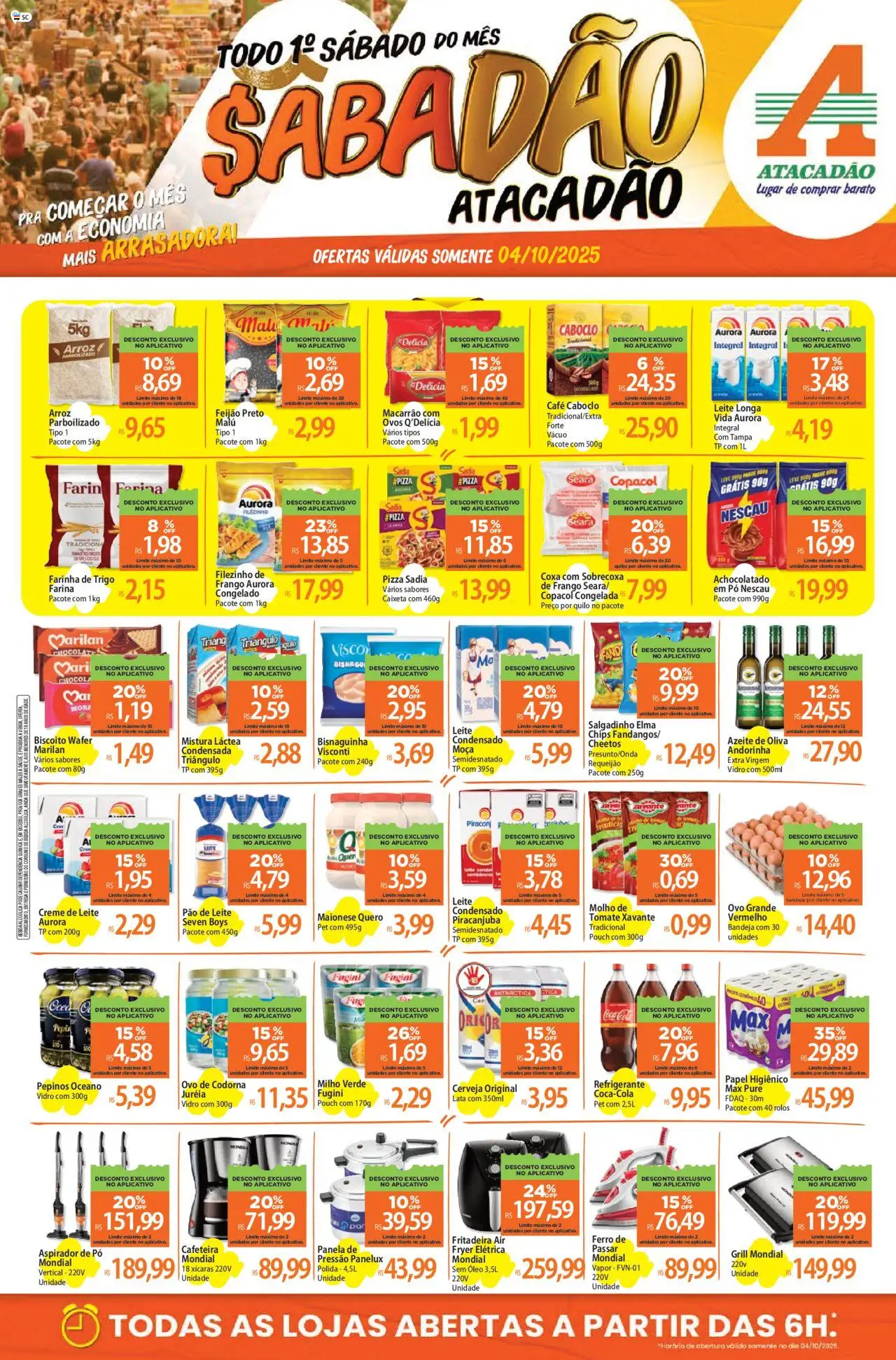 Atacadão folheto "Ofertas - SC" válido a partir de 04/10/2025 - número de página 1