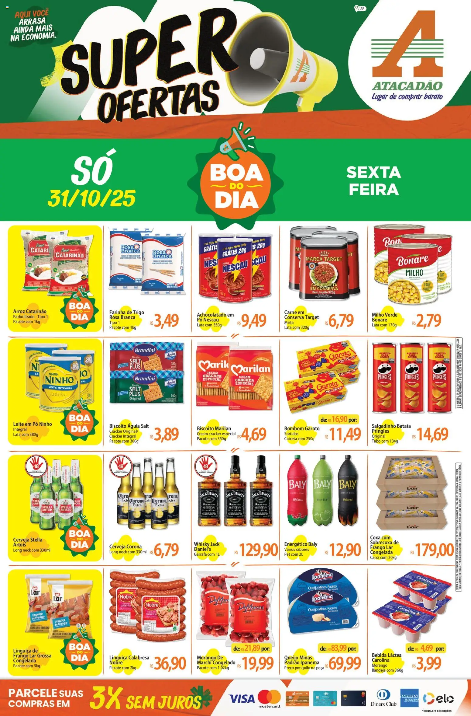 Pré-Visualização do folheto "Ofertas - AP" da loja Atacadão válido a partir de 31/10/2025