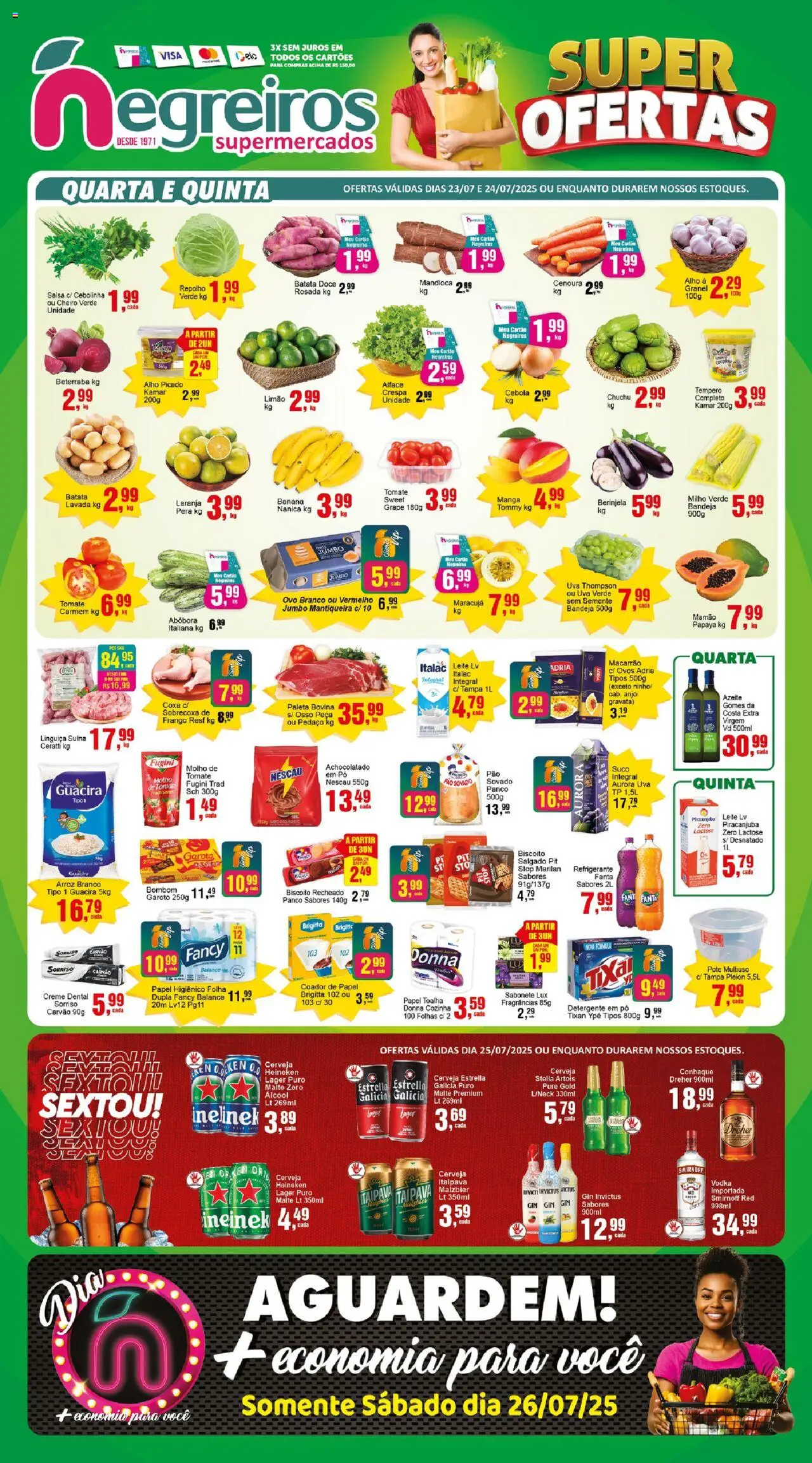 Negreiros folheto "Ofertas da semana" válido a partir de 23/07/2025 - número de página 1
