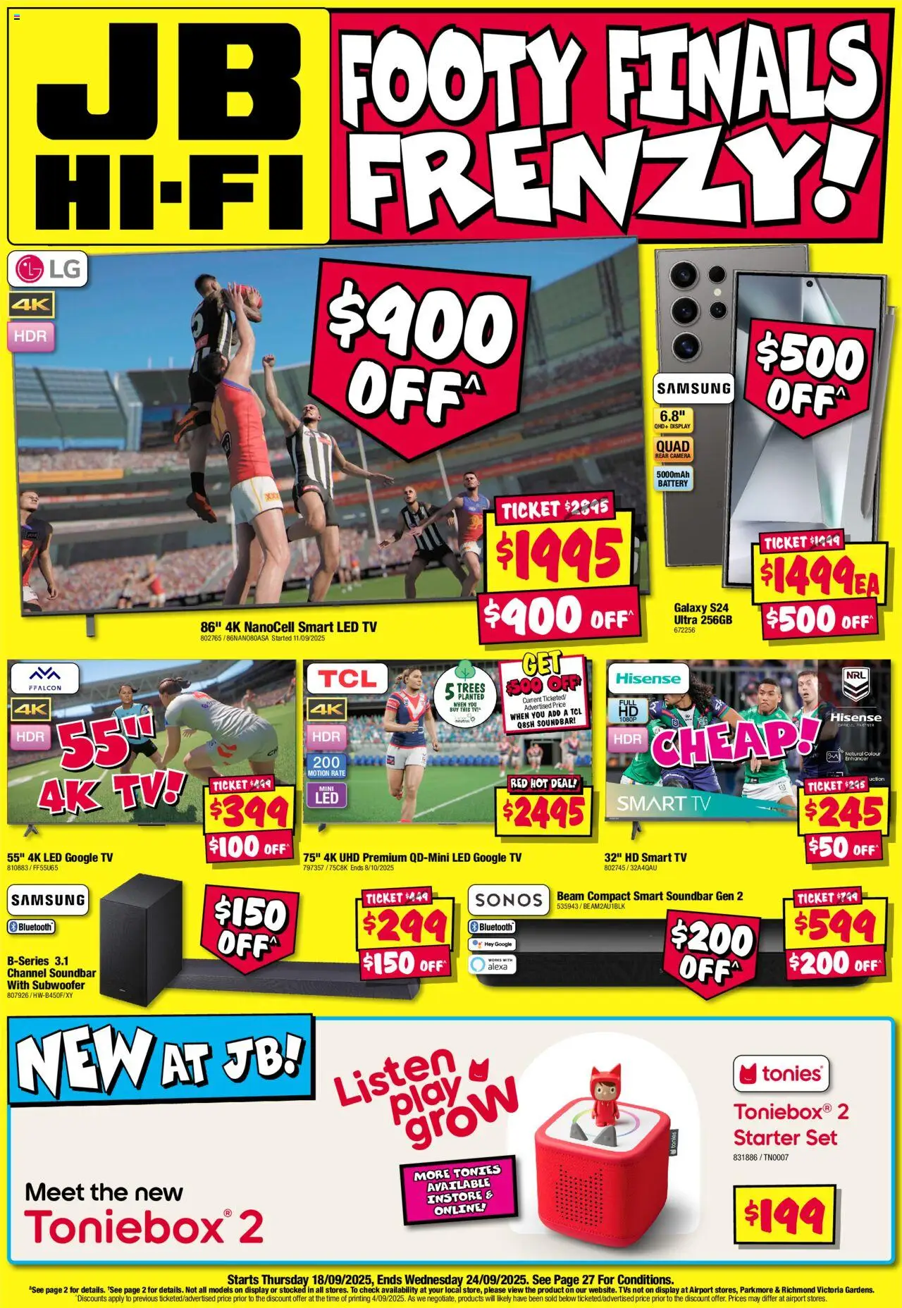 JB Hi-Fi catalogue valid from 18/09/2025 - page 1