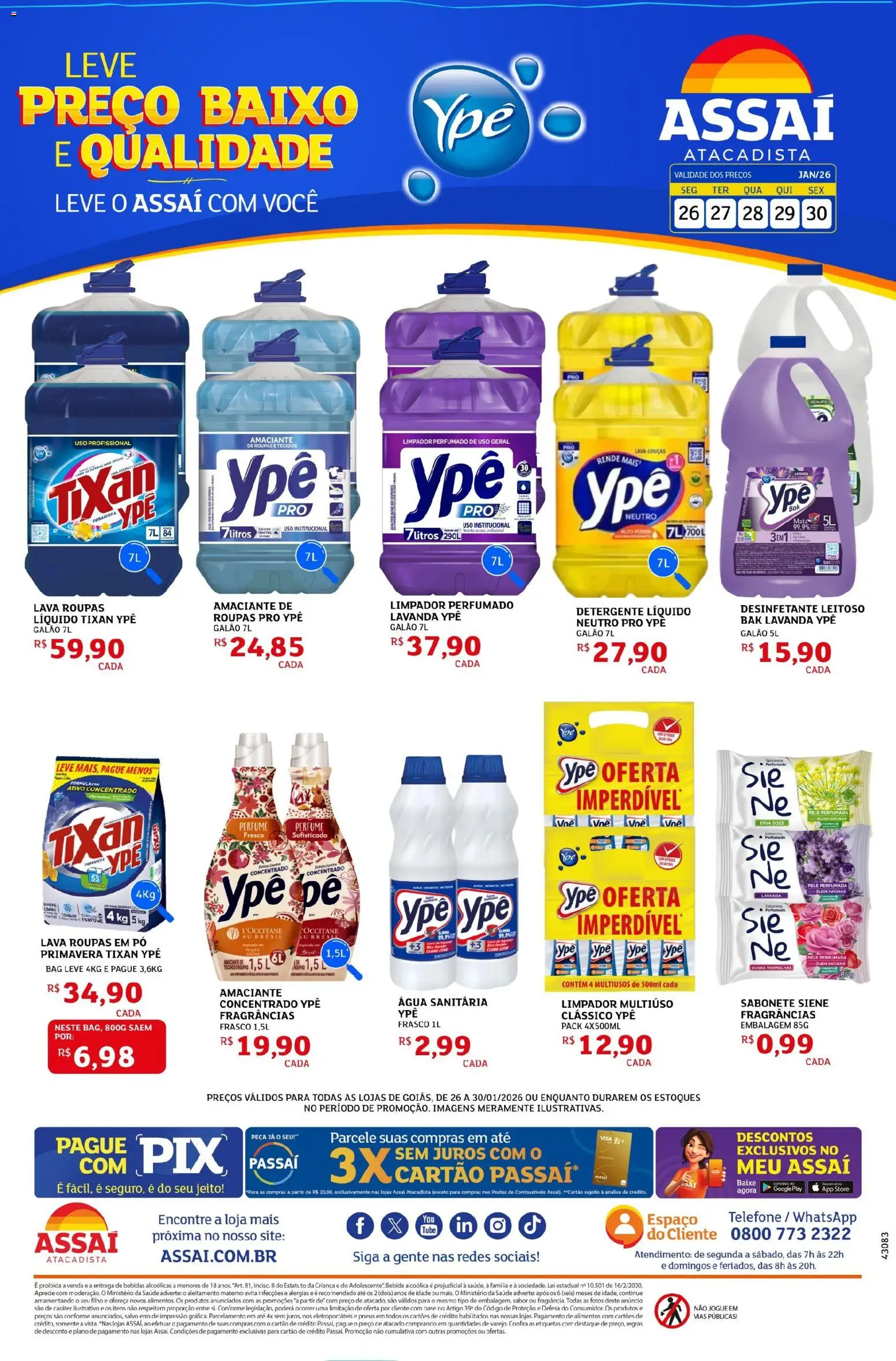 Pré-Visualização do folheto "Encarte - Folheto" da loja Assaí Atacadista válido a partir de 26/01/2026