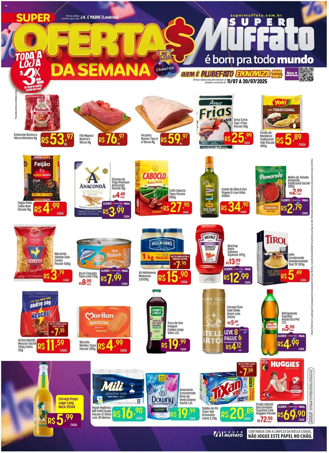 Super Muffato folheto "Ofertas da semana" válido a partir de 11/07/2025 - número de página 1