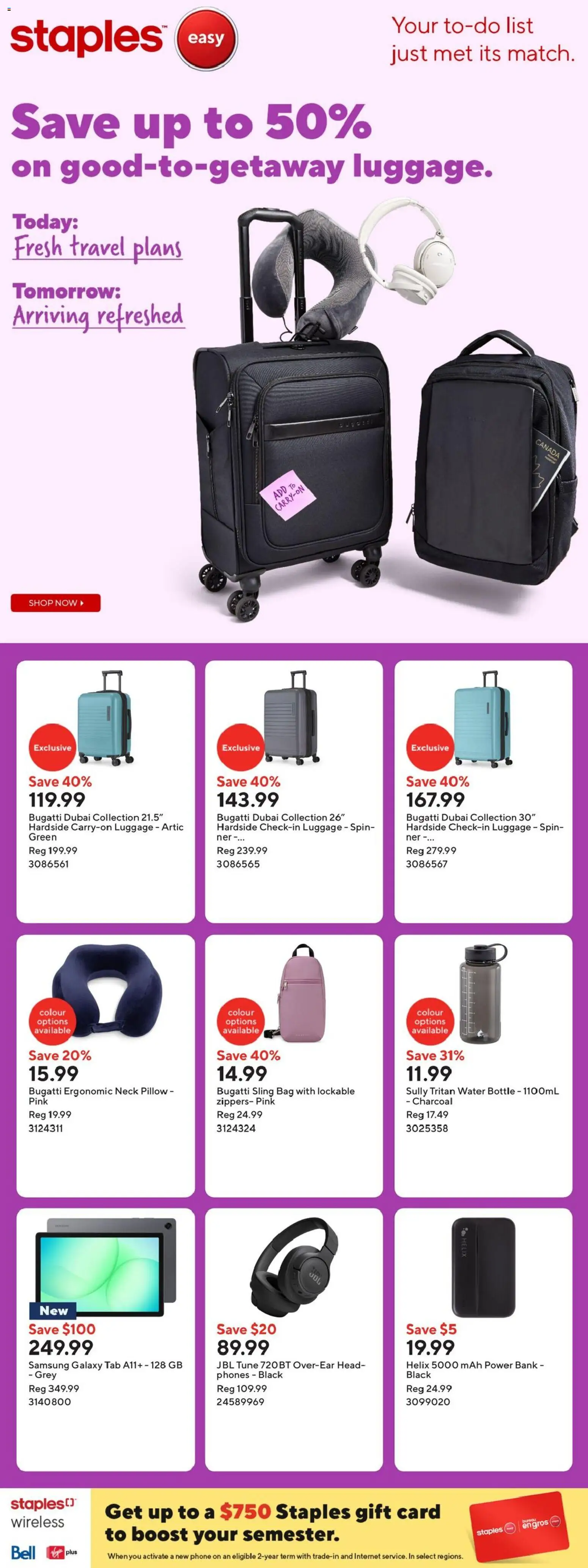 Preview of leaflet Weekly flyer / circulaire from shop Staples is valid from Jan 23, 2026
