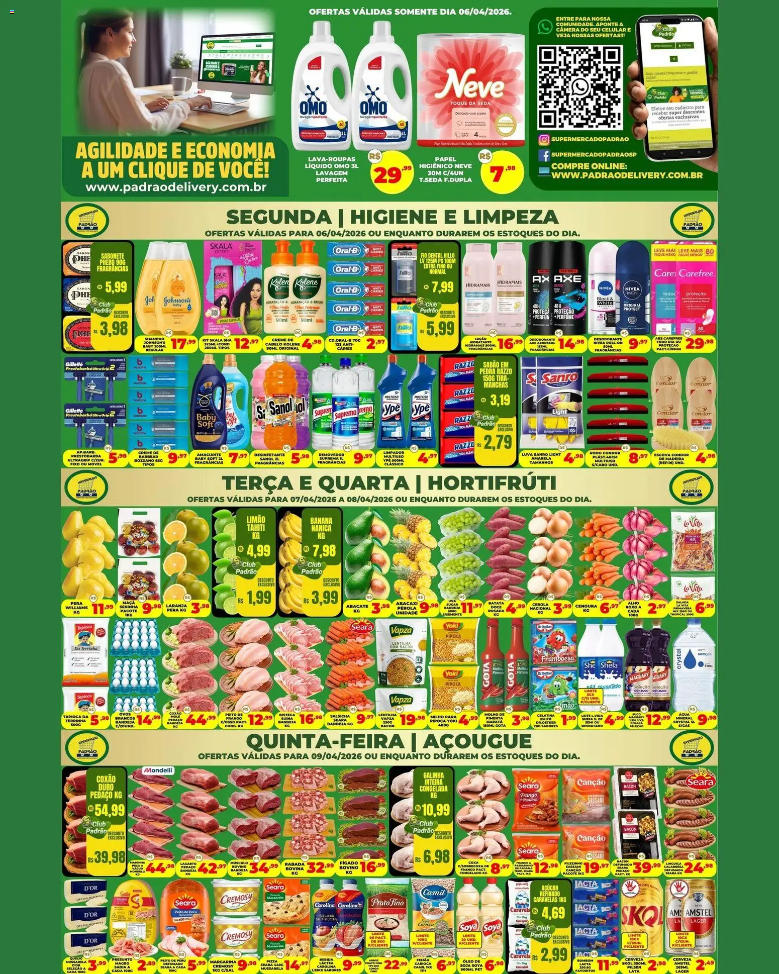 Pré-Visualização do folheto "Supermercado Padrão - Ofertas da semana" da loja Supermercado Padrão válido a partir de 06/04/2026