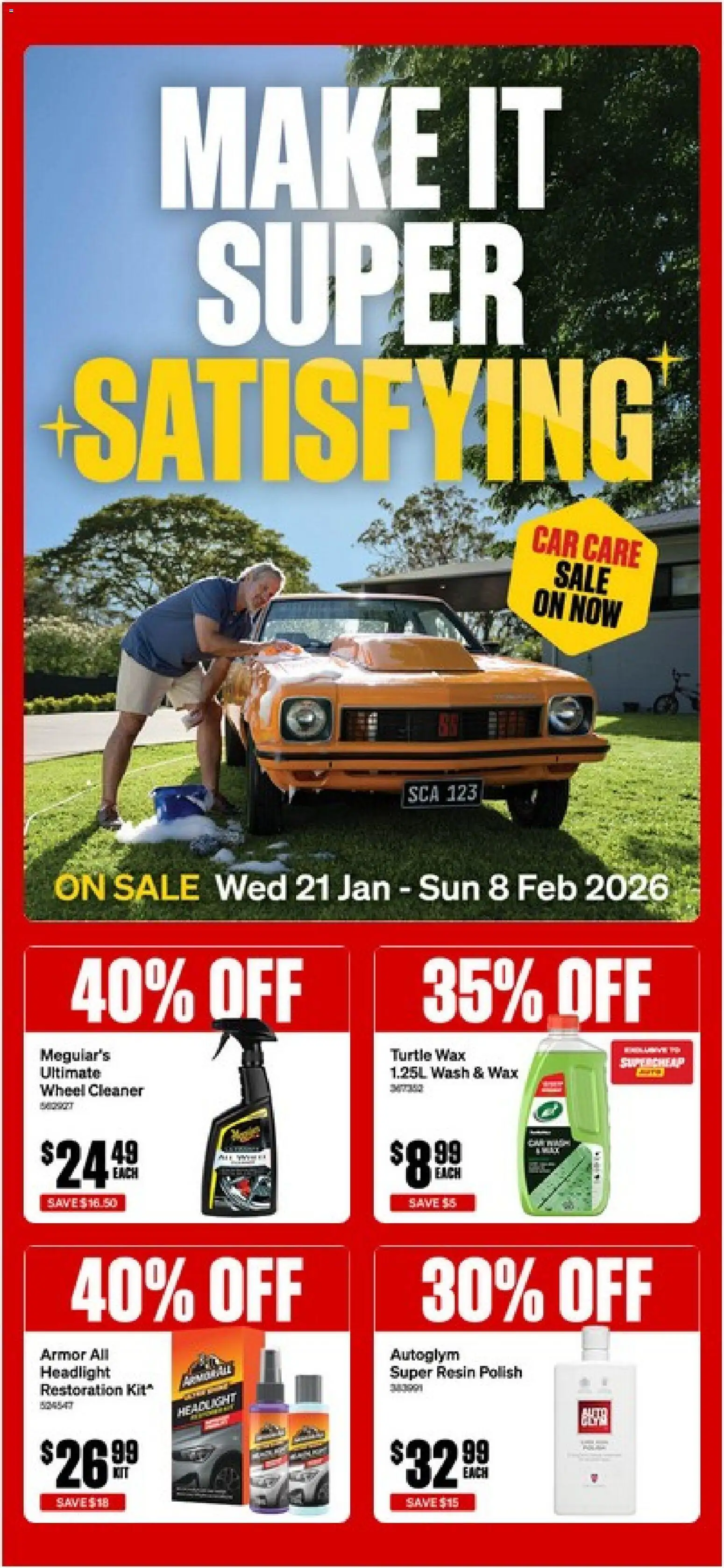 Preview of catalogue Catalogue from shop Supercheap Auto valid 21/01/2026