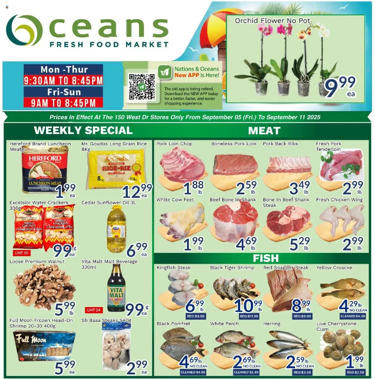 Oceans flyer valid from Sep 05, 2025 - page number 1