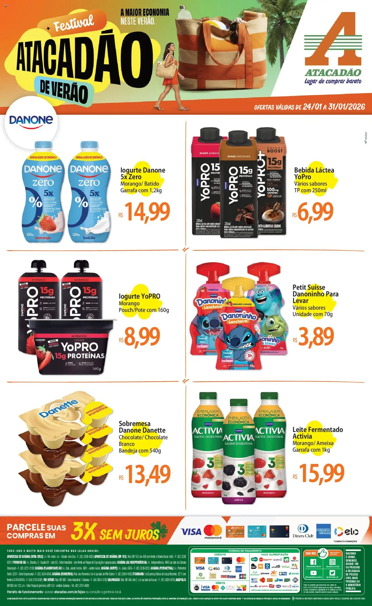 Pré-Visualização do folheto "Ofertas - GO" da loja Atacadão válido a partir de 24/01/2026