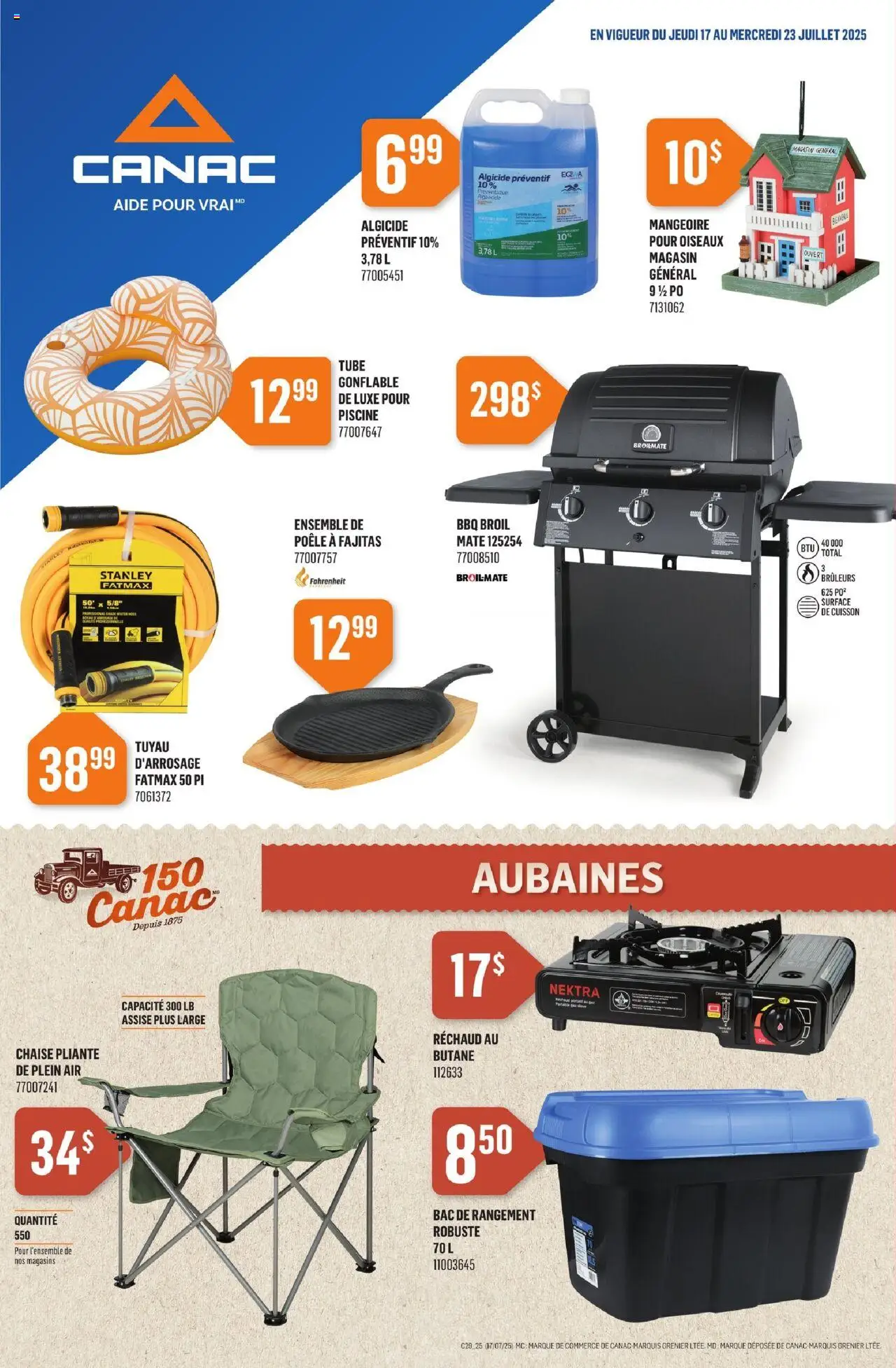 Canac flyer valid from Jul 17, 2025 - page number 1