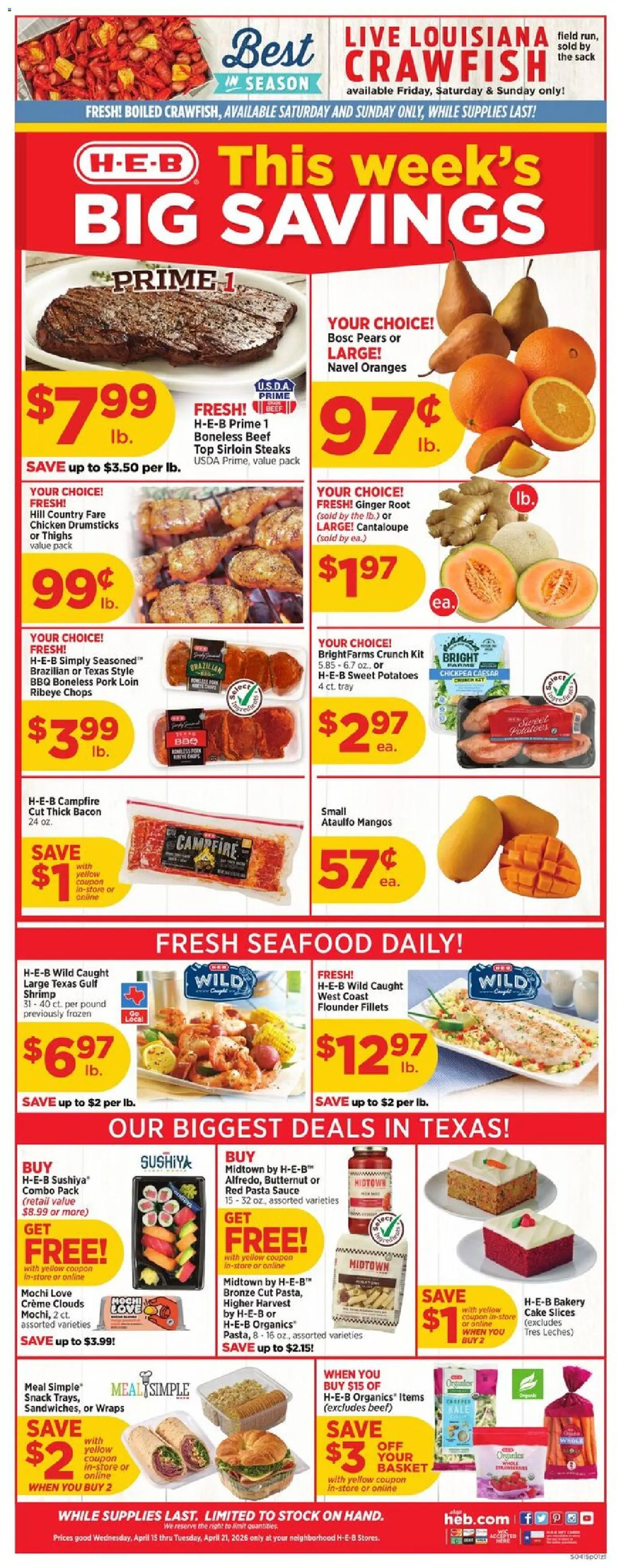 Ad Preview of H-E-B H-E-B Weekly Ad from 04/15/2026