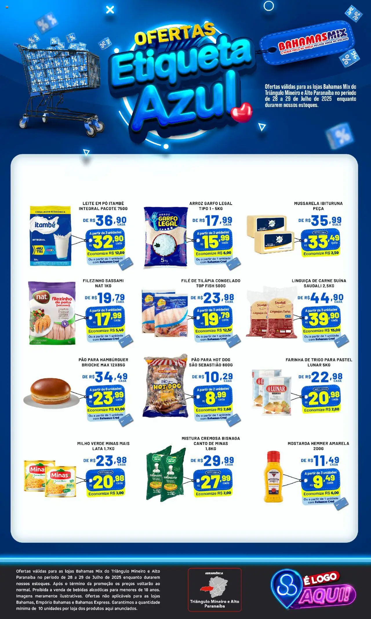 Bahamas Mix folheto "Ofertas Etiqueta Azul " válido a partir de 28/07/2025 - número de página 1