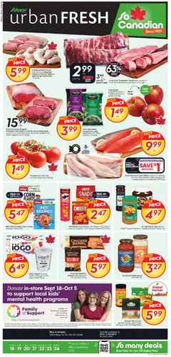 Un aperçu du dépliant Weekly Flyer - ON du magasin Sobeys est valide à partir 18 sept. 2025