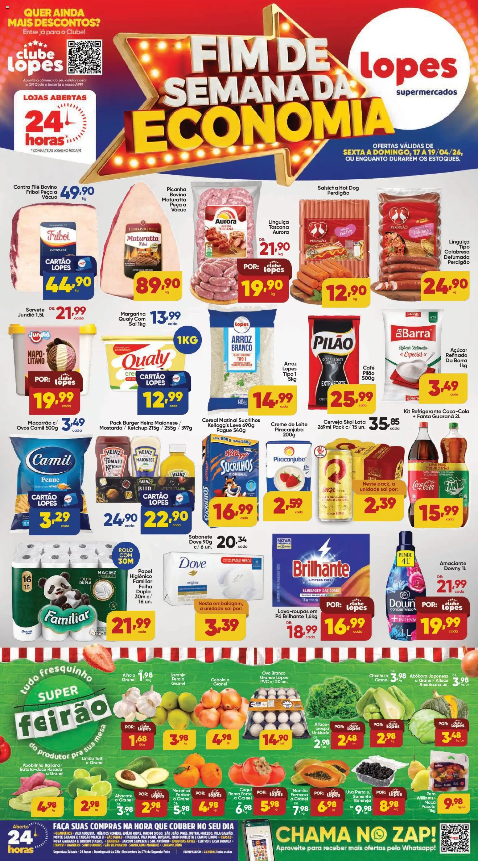 Pré-Visualização do folheto "Lopes Supermercados - Ofertas da semana" da loja Lopes Supermercados válido a partir de 17/04/2026