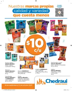 Vista previa las ofertas de la tienda Chedraui - Folleto Nuestras marcas propias desde el 29/09/2025 