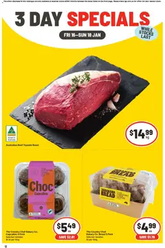 Preview of catalogue 3 Day Specials VIC from shop IGA valid 16/01/2026
