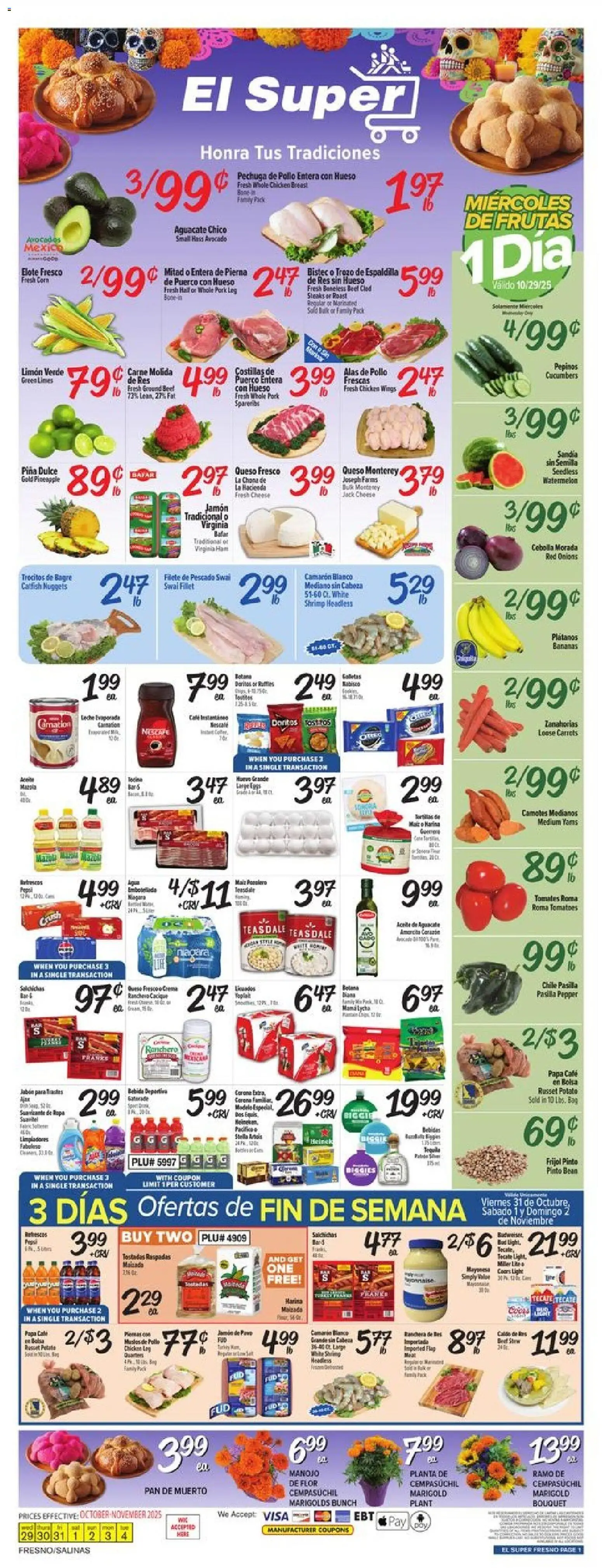 Ad Preview of El Super Weekly Ad from 10/29/2025