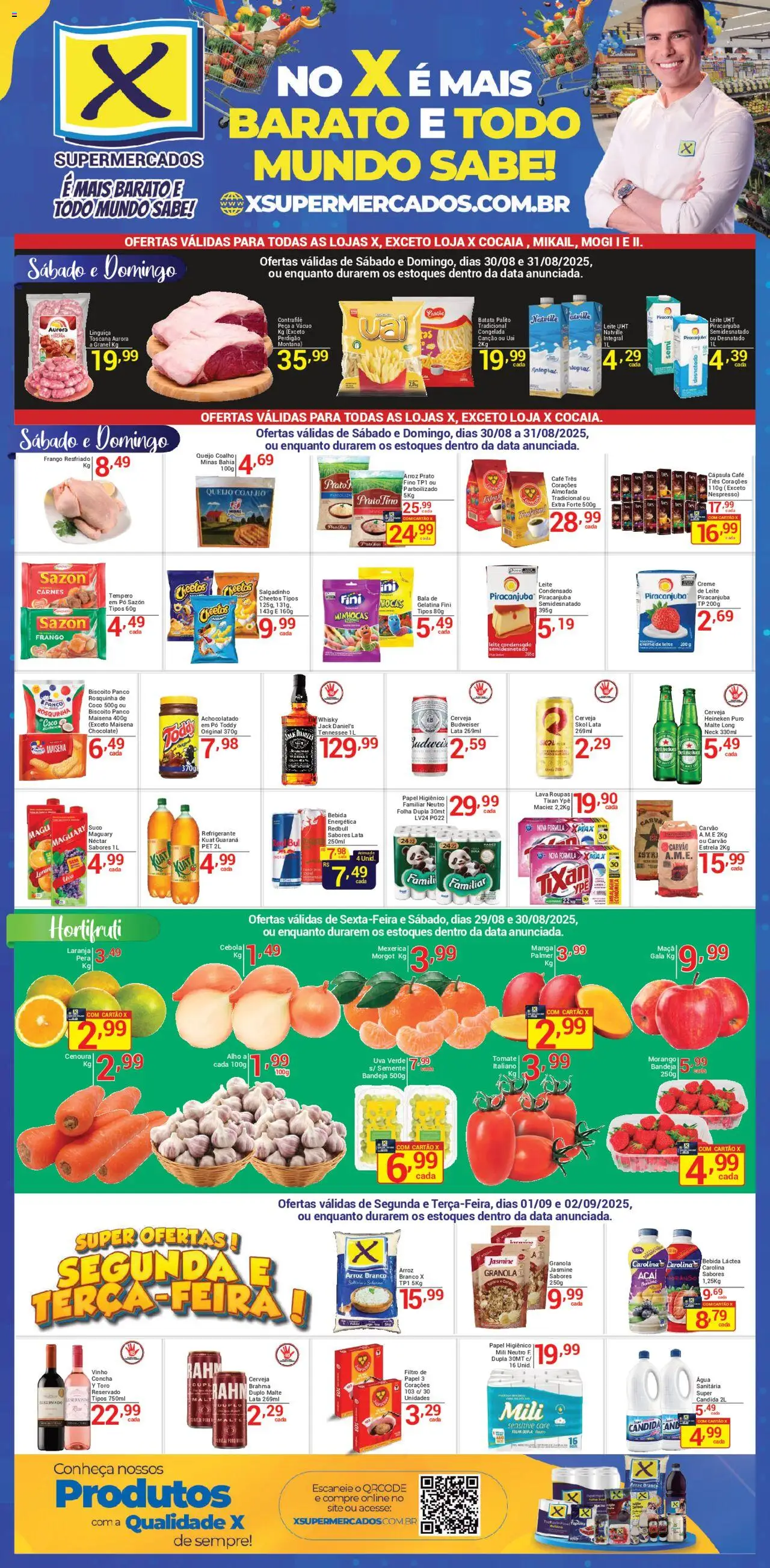 X Supermercados folheto "Ofertas da semana" válido a partir de 30/08/2025 - número de página 1