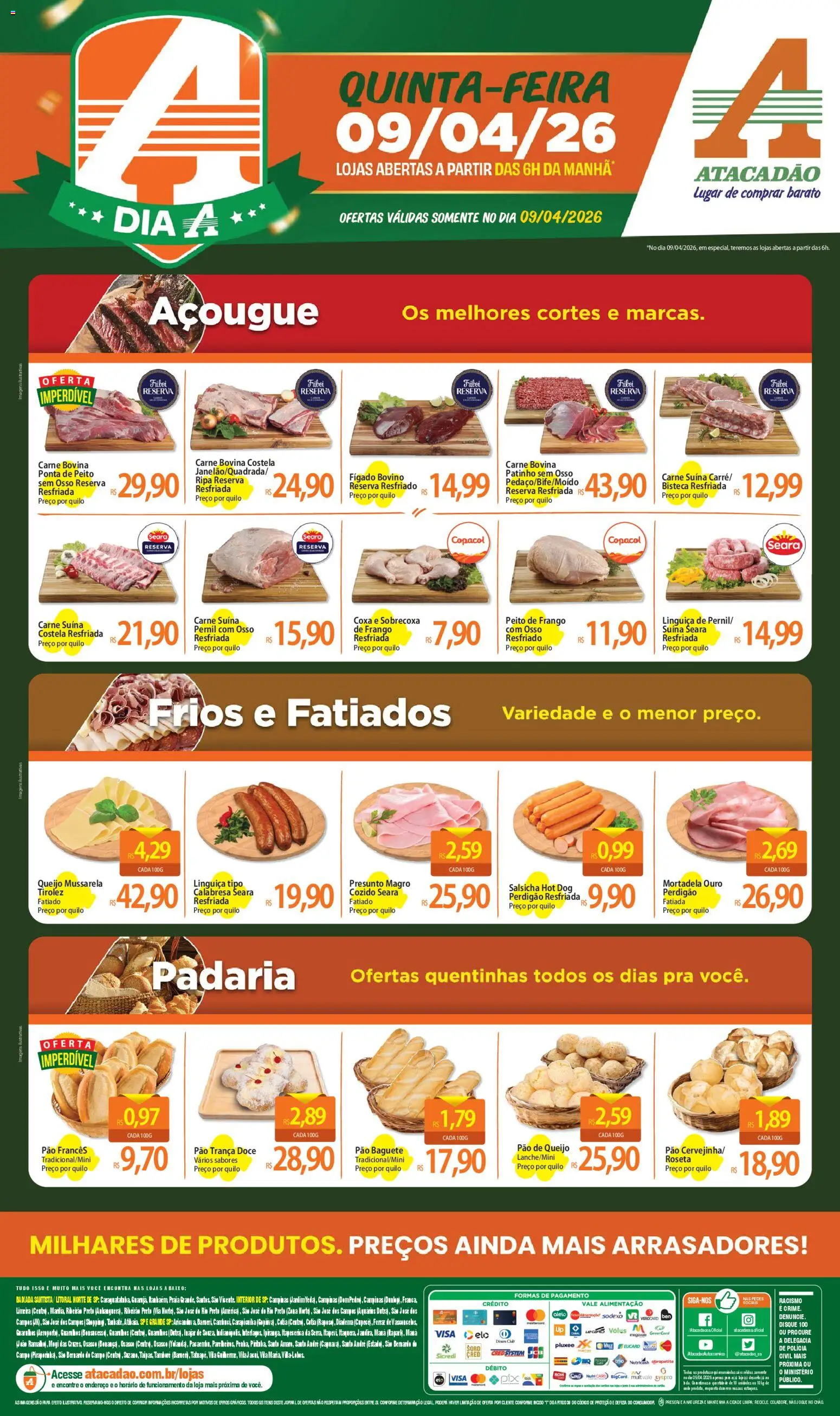 Pré-Visualização do folheto "Atacadão ofertas - SP" da loja Atacadão válido a partir de 09/04/2026
