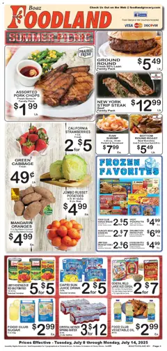 Ad Preview of Foodland Weekly Ad from 07/08/2025