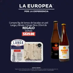 Vista previa las ofertas de la tienda La Europea - Catálogo Bacalao Langa desde el 07/12/2025 