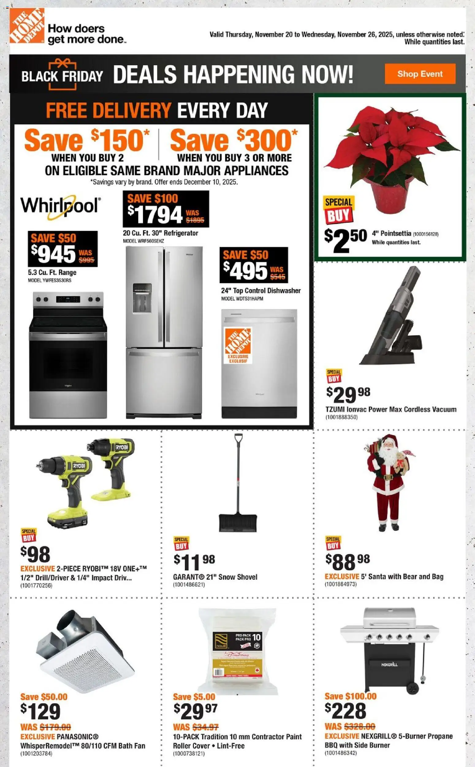 Preview of leaflet Weekly Flyer - QC from shop Home Depot is valid from Nov 20, 2025