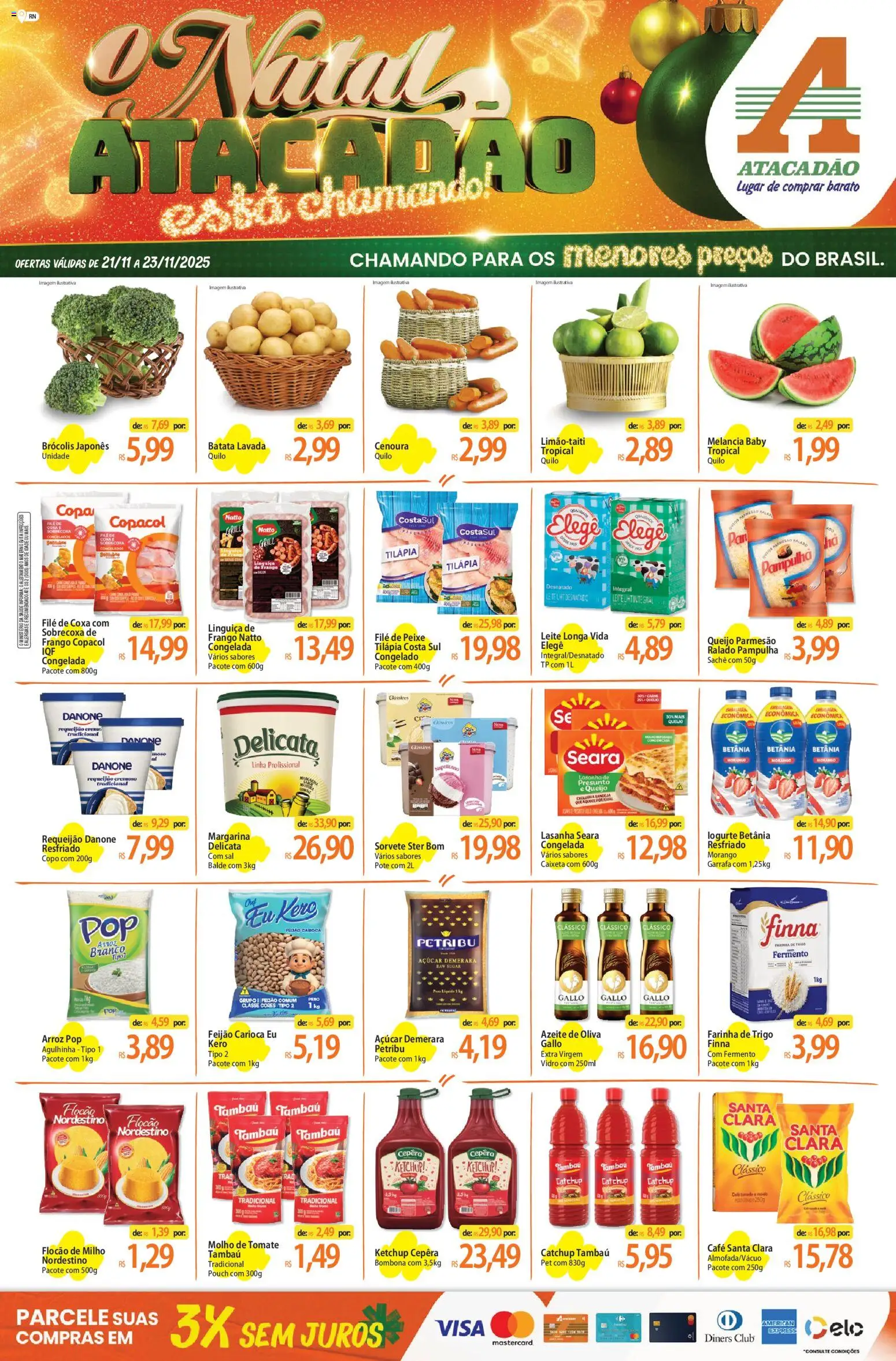 Pré-Visualização do folheto "Ofertas - RN" da loja Atacadão válido a partir de 21/11/2025