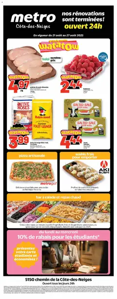Preview of leaflet North York, Bathurst Street 6201 from shop Metro is valid from Aug 21, 2025
