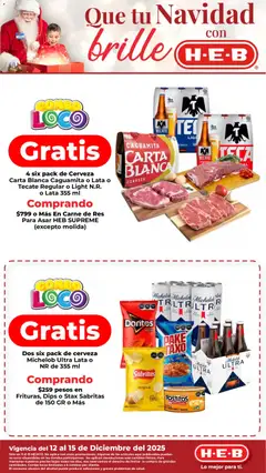 Vista previa las ofertas de la tienda H-E-B - Folleto desde el 12/12/2025 