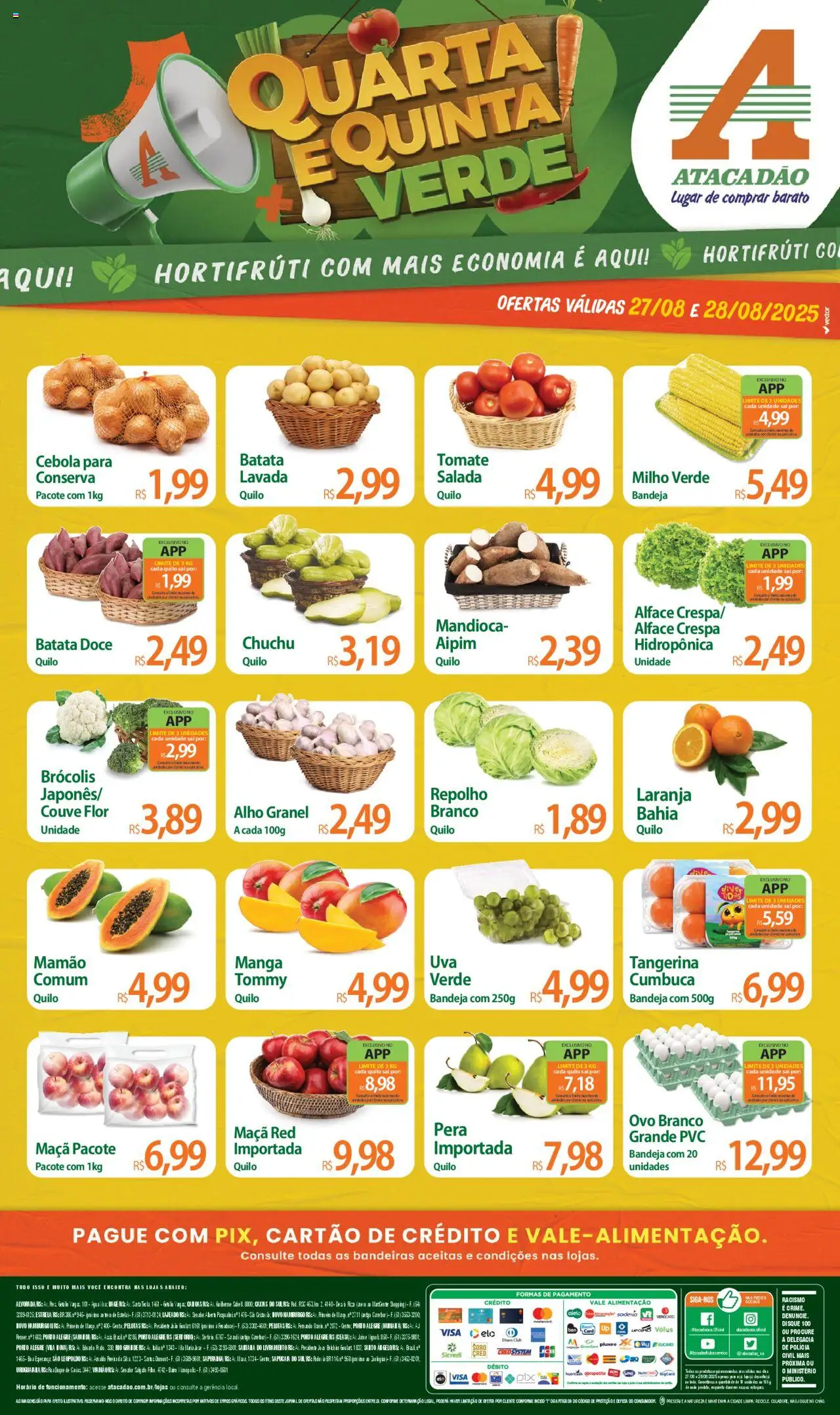 Atacadão folheto "Ofertas - RS" válido a partir de 27/08/2025 - número de página 1