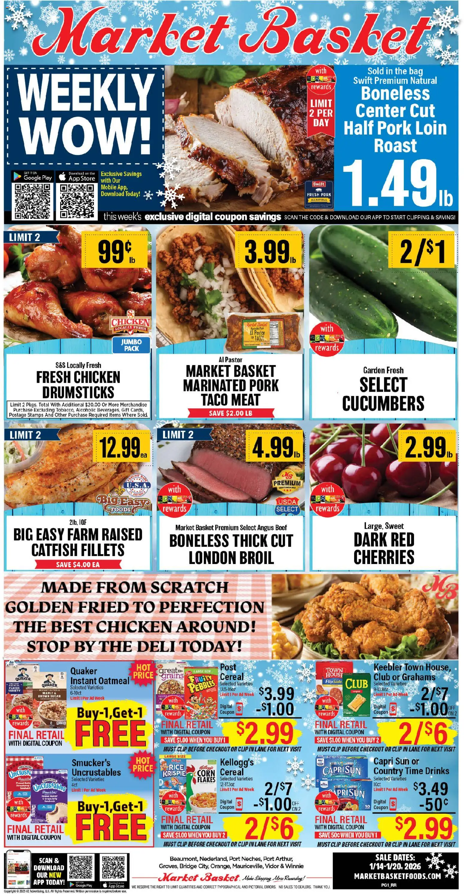 Ad Preview of Market Basket Weekly Ad from 01/14/2026