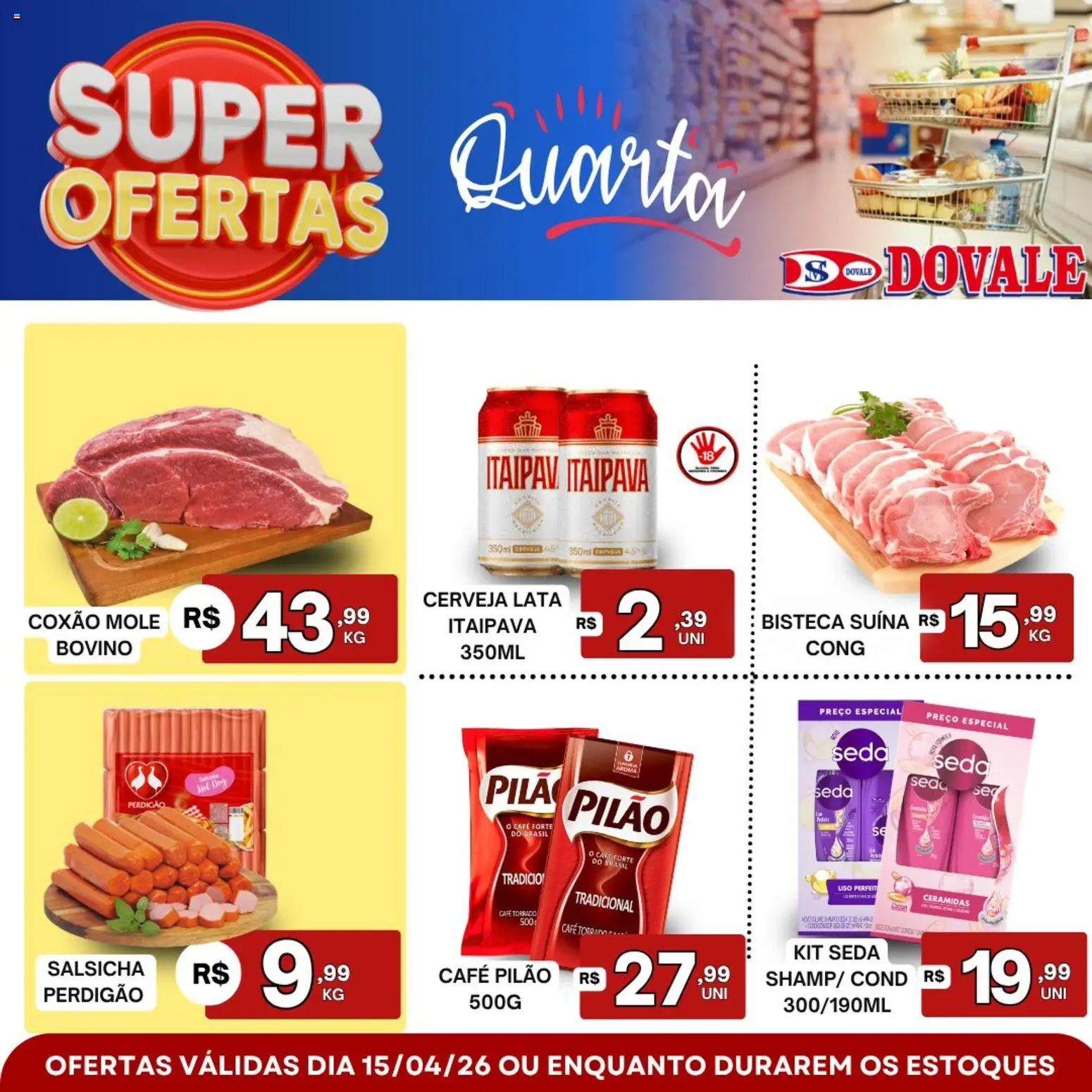 Pré-Visualização do folheto "Dovale ofertas do Dia" da loja Dovale válido a partir de 15/04/2026