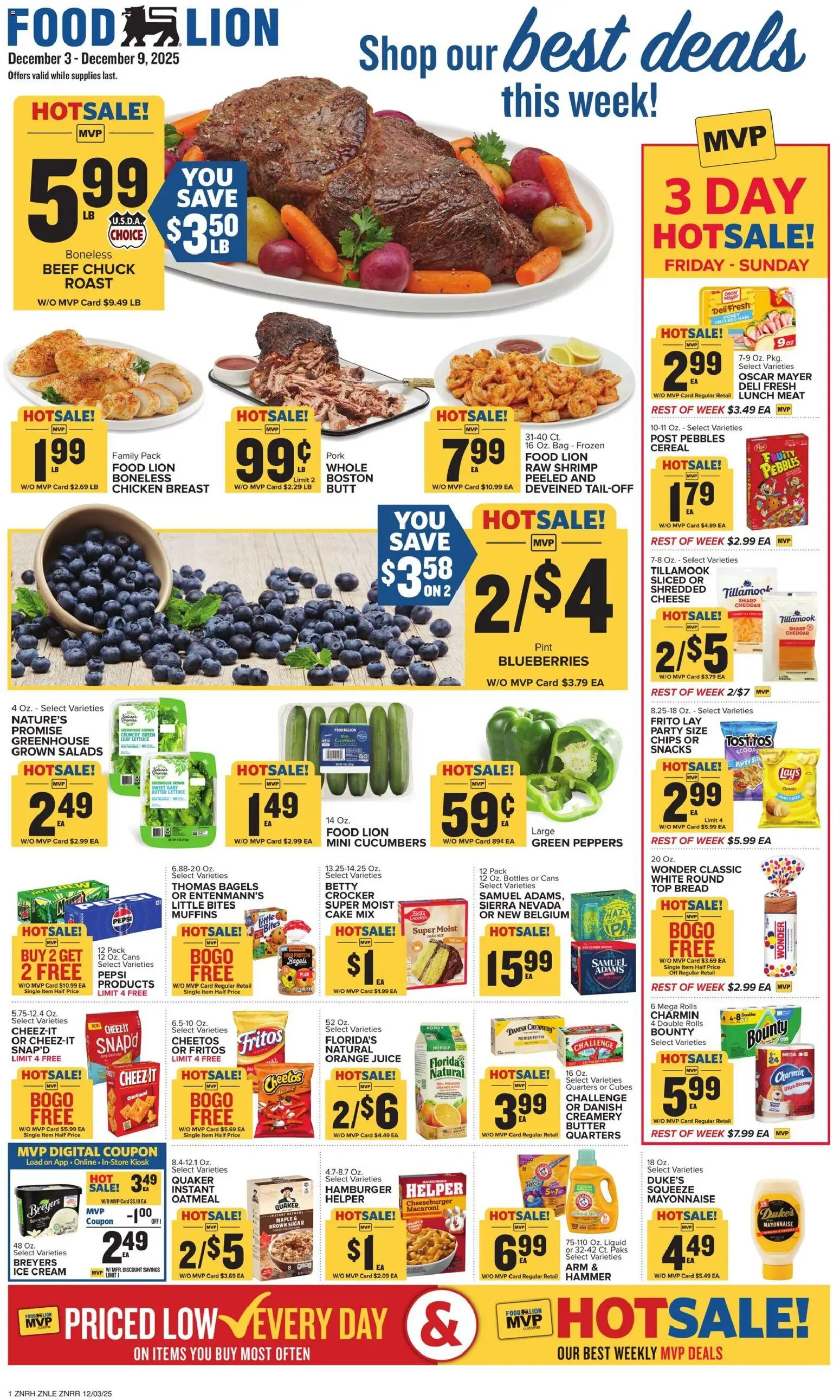 Ad Preview of Food Lion Weekly Ad from 12/03/2025