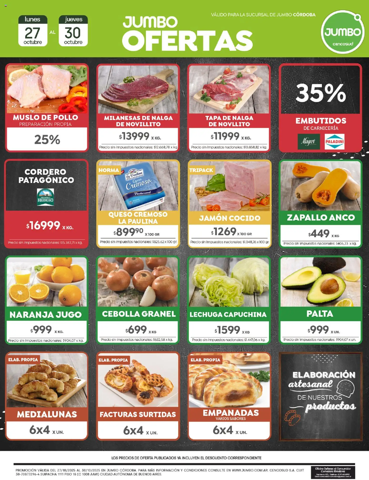 Jumbo Ofertas | Comodoro del 27/10/2025 >> Catálogo