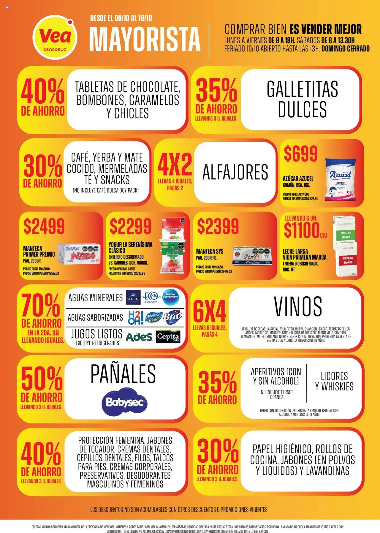 Vea Ofertas mayorista del 06/10/2025 >> Catálogo