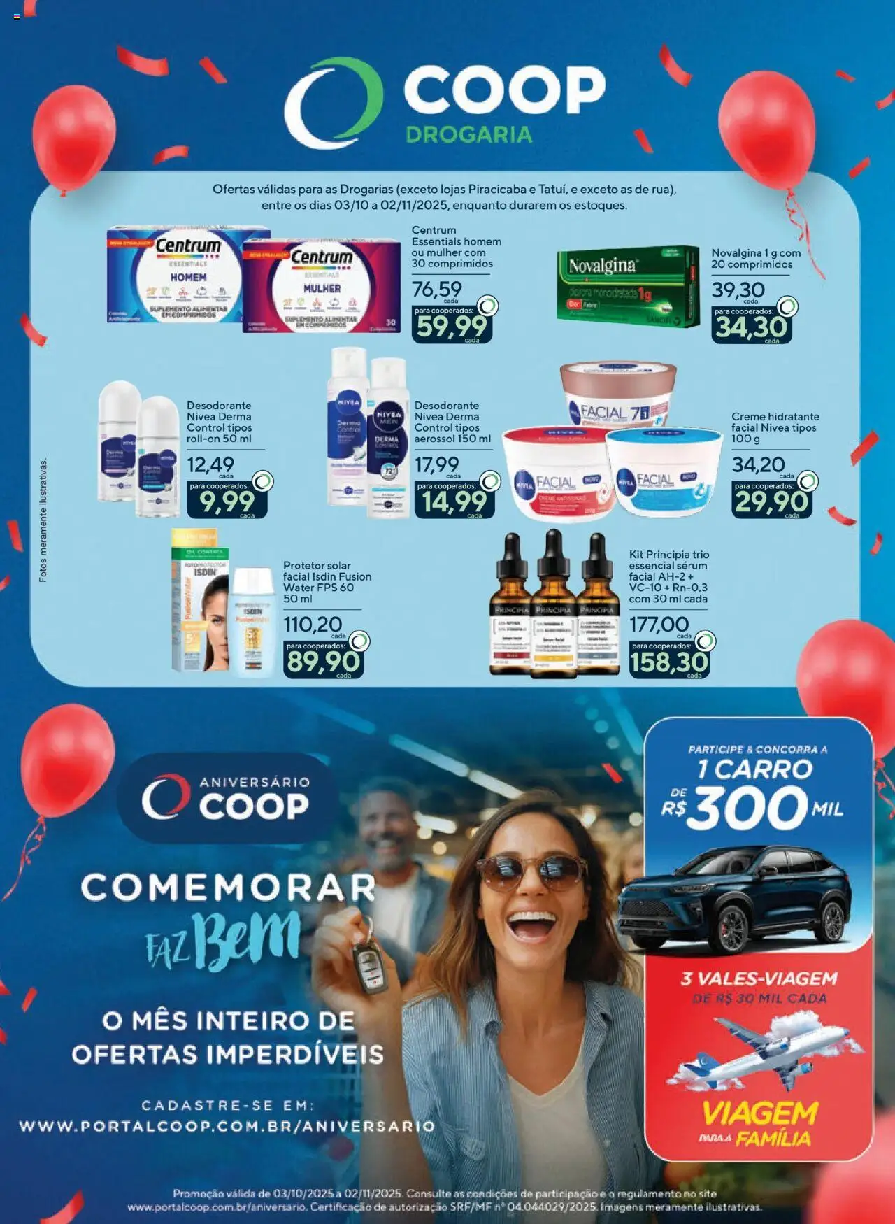 Coop folheto "Ofertas Drogaria" válido a partir de 03/10/2025 - número de página 1