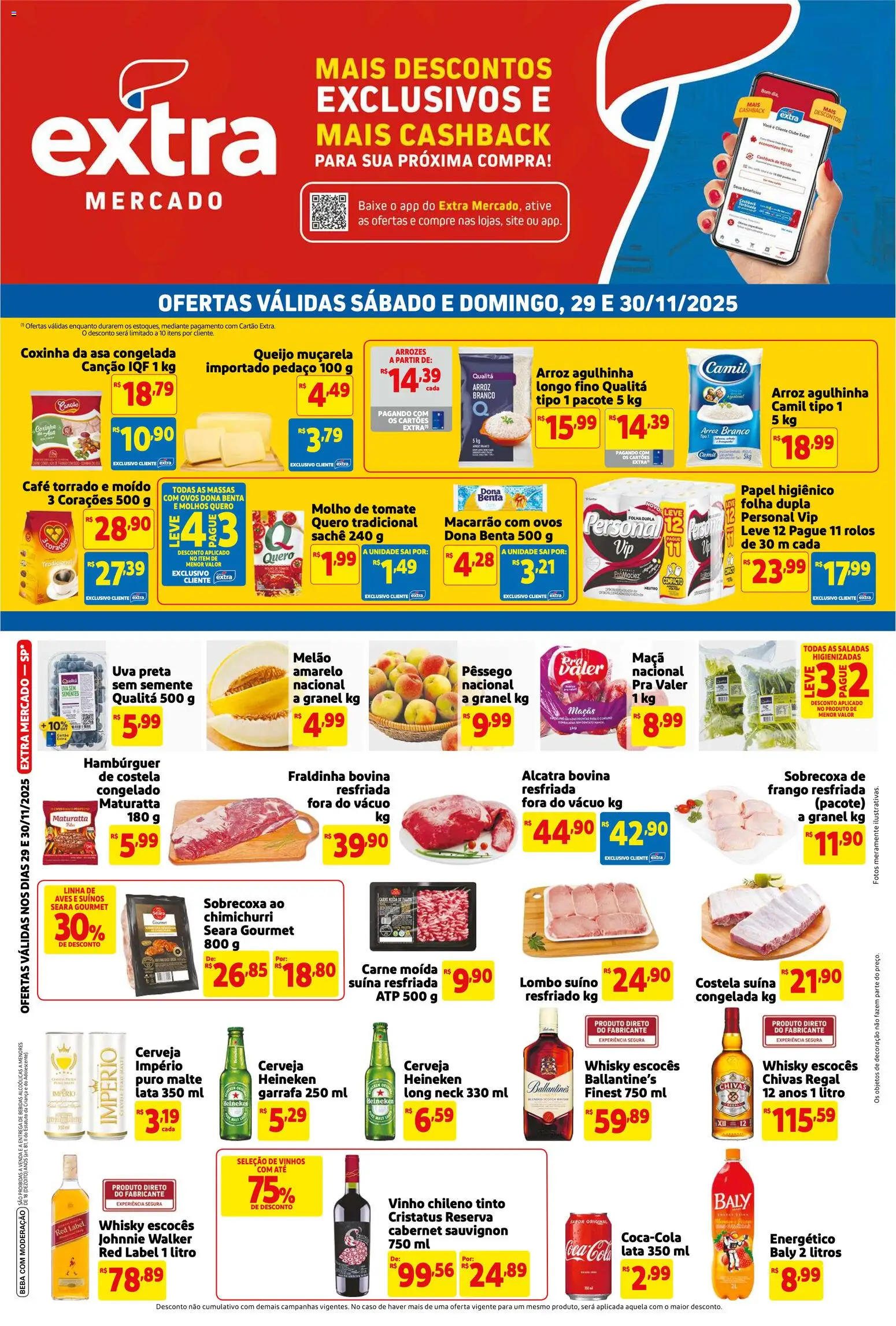 Pré-Visualização do folheto "Ofertas da semana" da loja Extra válido a partir de 29/11/2025