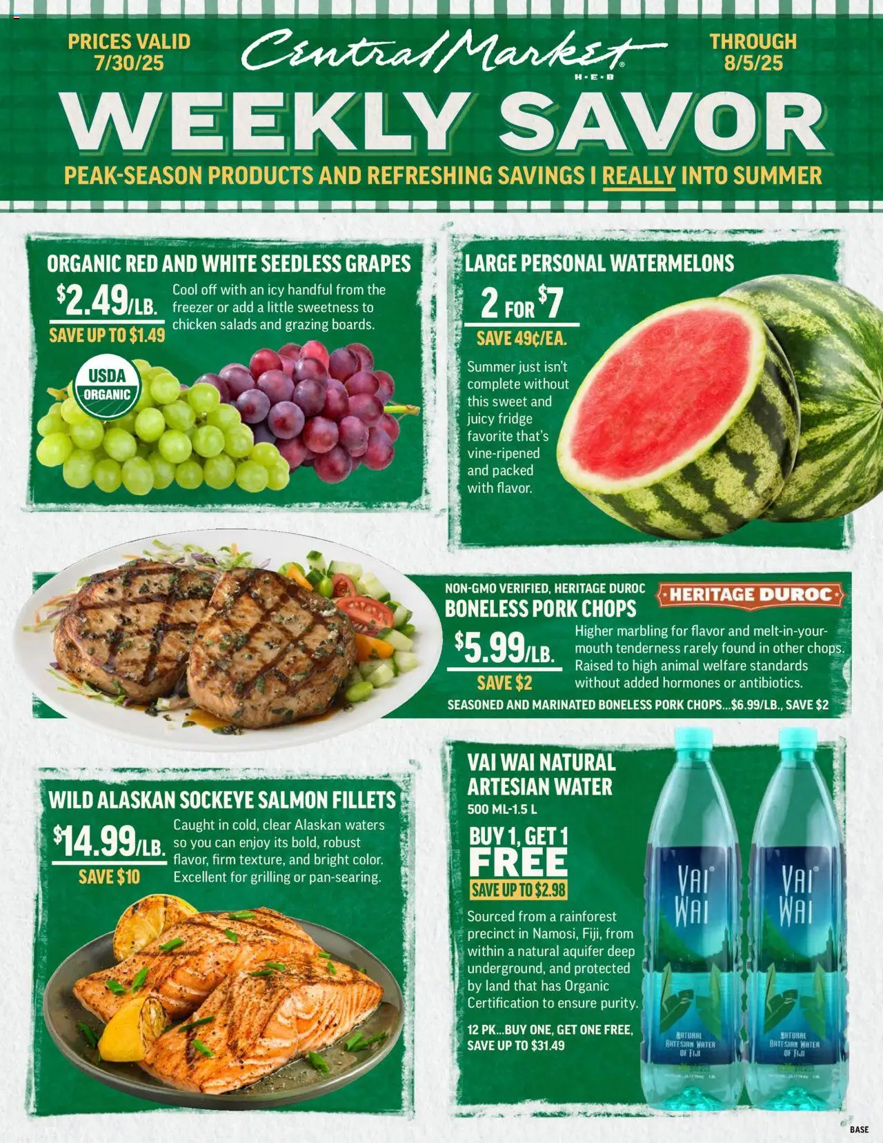 Central Market Weekly Ad from 07/30/2025 - Flyer - Page number 1