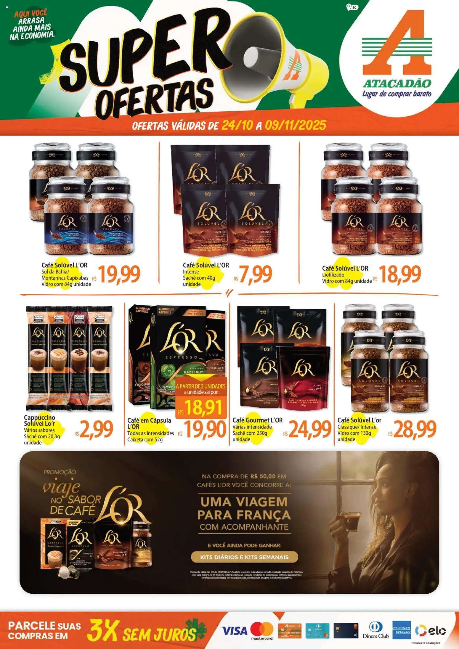 Atacadão folheto "Ofertas - SC" válido a partir de 24/10/2025 - número de página 1